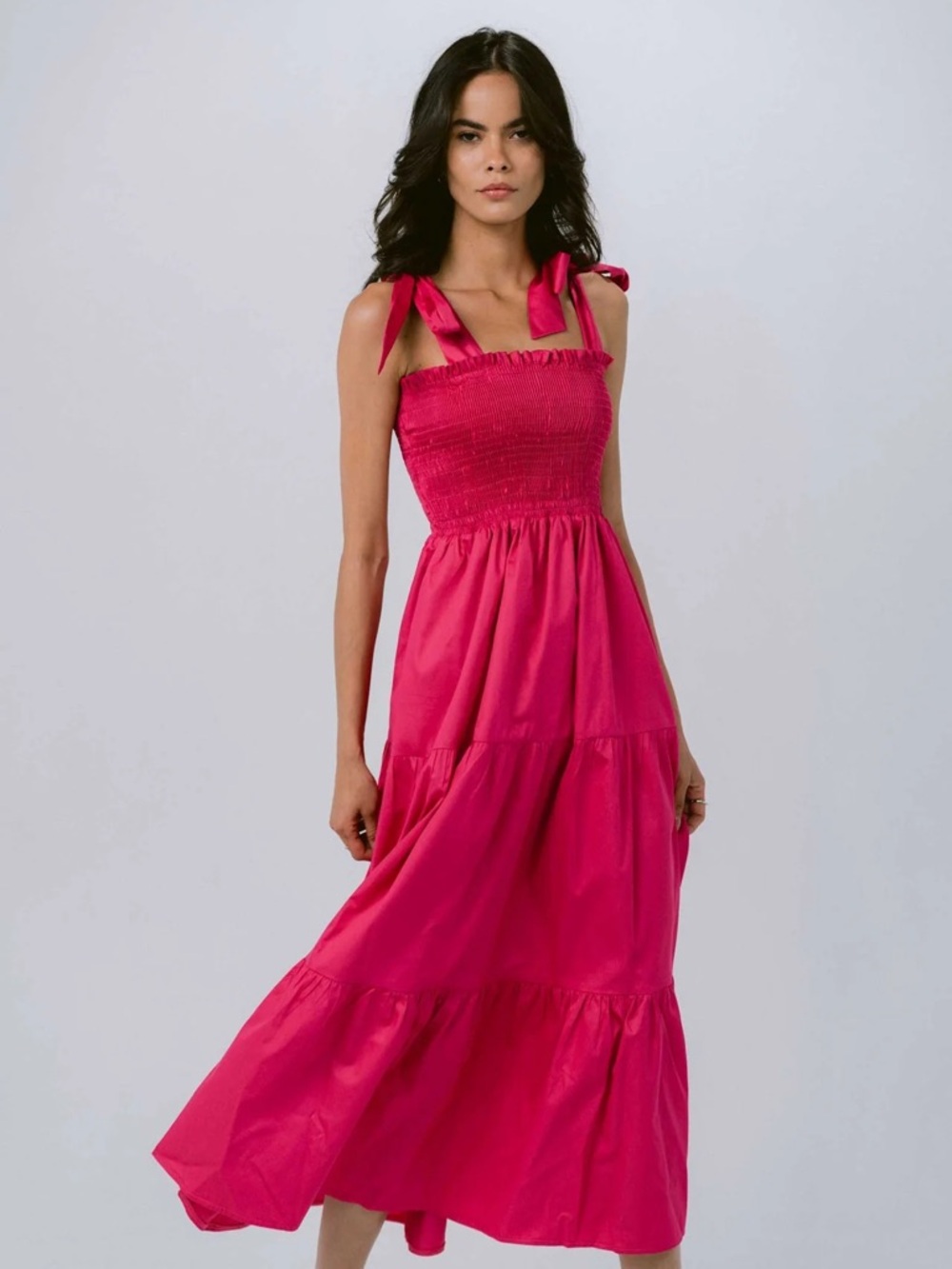 XiRENA Lorraine Dress Size S vibrant pink / berry maxi sundress